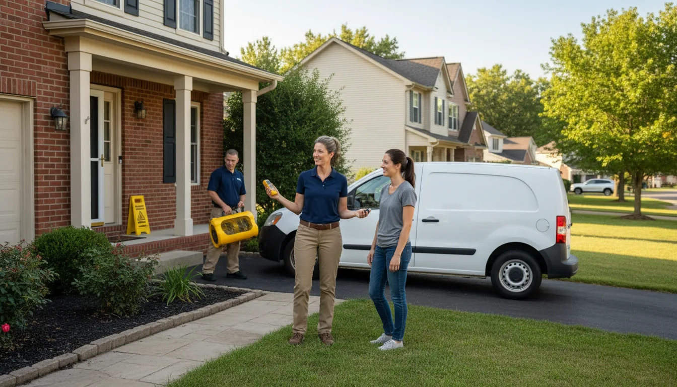 Residential water damage restoration in Springvale, ME